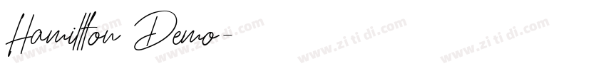 Hamillton Demo字体转换
